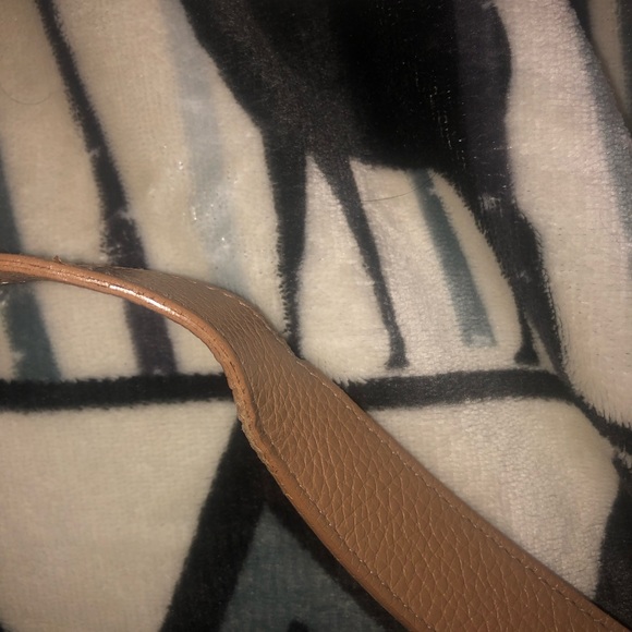 Furla Convertible Leather Crossbody Hobo Bag Tan - Picture 9 of 11